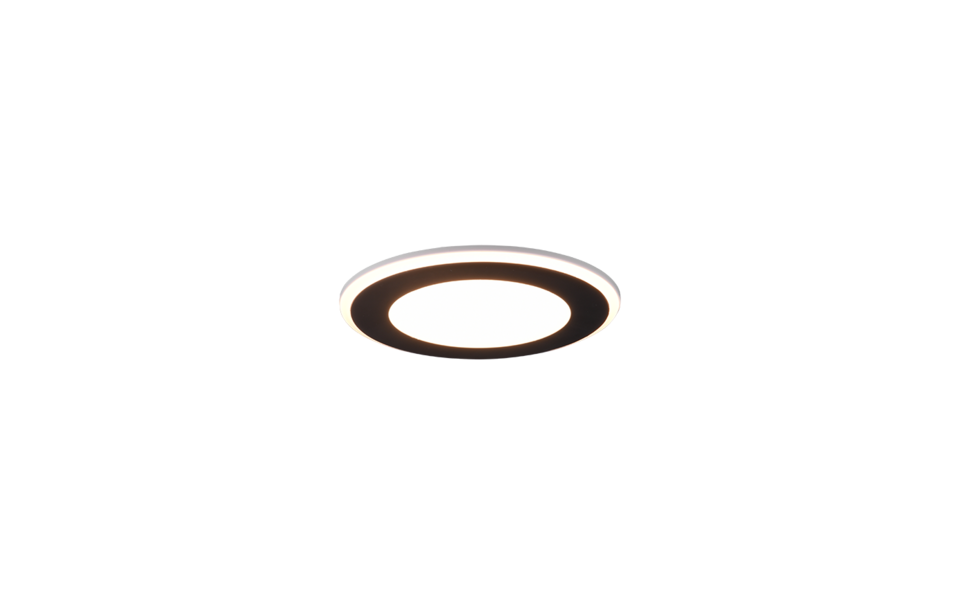 Trio Lighting Trio AURA LED recessed spotlight | 1x 10W 1040 lm 3000K | black | Ø 14.8 cm | IP20 | 3.8 cm