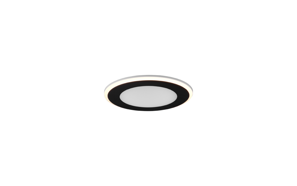 Trio Lighting Trio AURA LED recessed spotlight | 1x 10W 1040 lm 3000K | black | Ø 14.8 cm | IP20 | 3.8 cm