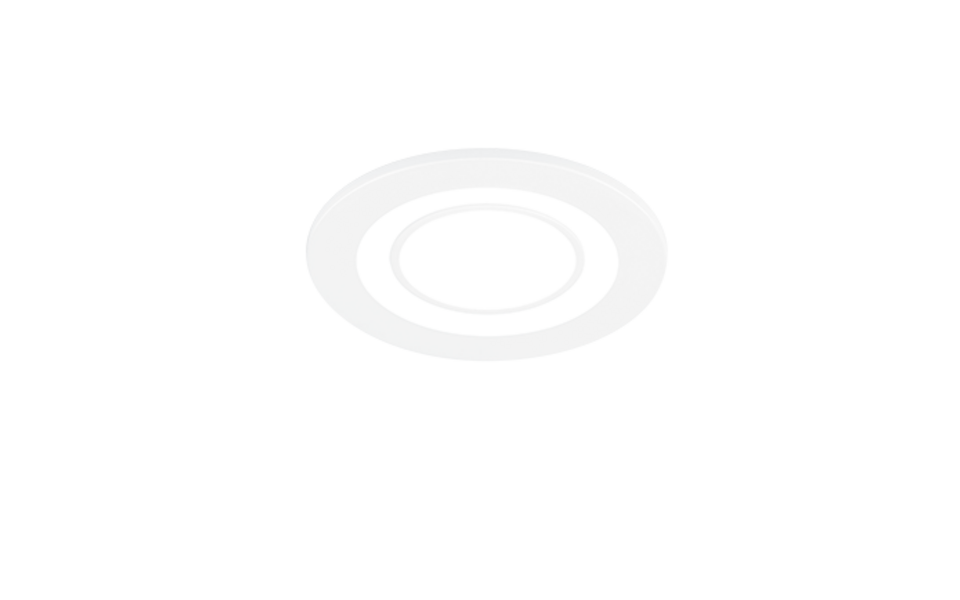 Trio Lighting Trio CORE inbouwspot | LED | wit mat | Ø 8,2 cm | IP20 | 1x 5W | 450 lm | 3000K | niet dimbaar