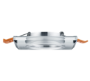 Trio Lighting Trio PIRIN inbouwspot | GU10 Fitting | chroom met transparant | 9 x 9 cm | IP20 | excl. 1x GU10 | max. 10W