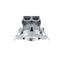 Trio Lighting Trio PAMIR inbouwspot | LED | chroom | 8,5 x 8,5 cm | IP23 | 1x 5,5W | 345 lm | 3000K | dimbaar
