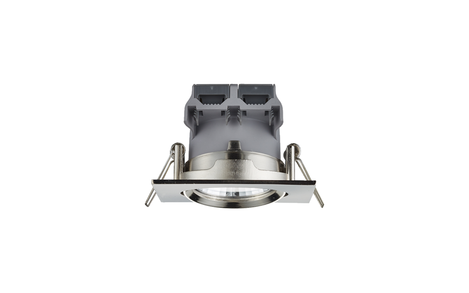Trio Lighting Trio PAMIR inbouwspot | LED | nikkel mat | 8,5 x 8,5 cm | IP23 | 1x 5,5W | 345 lm | 3000K | dimbaar