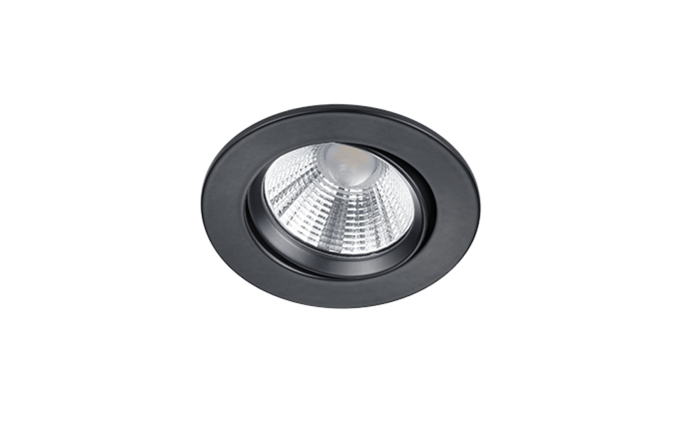 Trio Lighting Trio PAMIR LED recessed spotlight | 1x 5.5W 345 lm 3000K | black | Ø 8.5 cm | IP20 | 5.4 cm