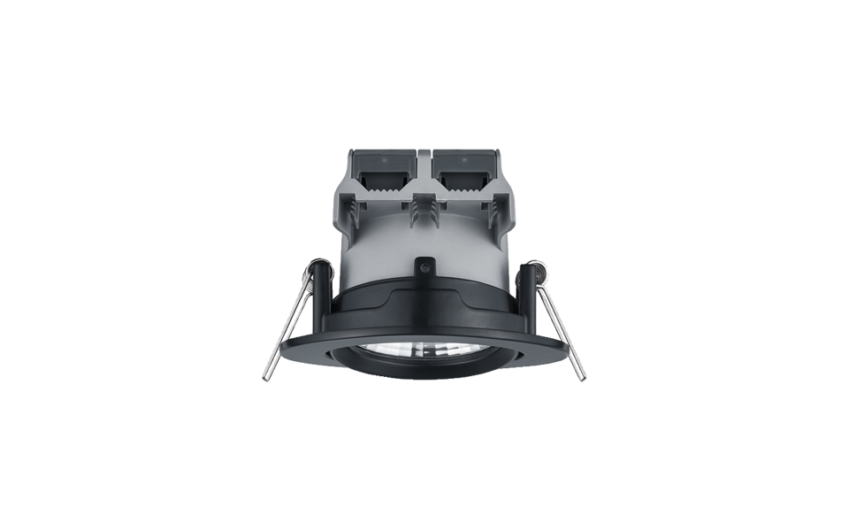 Trio Lighting Trio PAMIR LED recessed spotlight | 1x 5.5W 345 lm 3000K | black | Ø 8.5 cm | IP20 | 5.4 cm