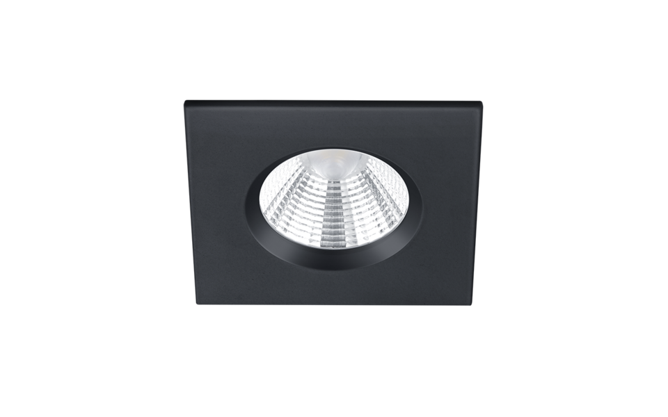 Trio Lighting Trio ZAGROS LED recessed spotlight | 1x 5.5W 345 lm 3000K | black | Ø 8.5 cm | IP20 | 5.4 cm