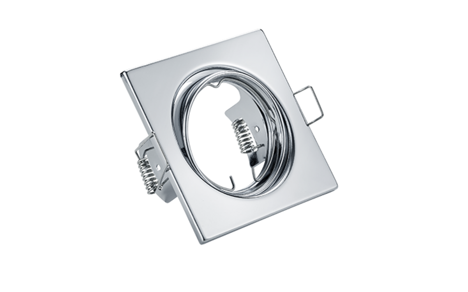 Trio Lighting Trio JURA inbouwspot | GU10 Fitting | chroom | 8 x 8 cm | IP20 | excl. 1x GU10 | max. 15W Trio Lighting Trio JURA inbouwspot | GU10 Fitting | chroom | 8 x 8 cm | IP20 | excl. 1x GU10 | max. 15W