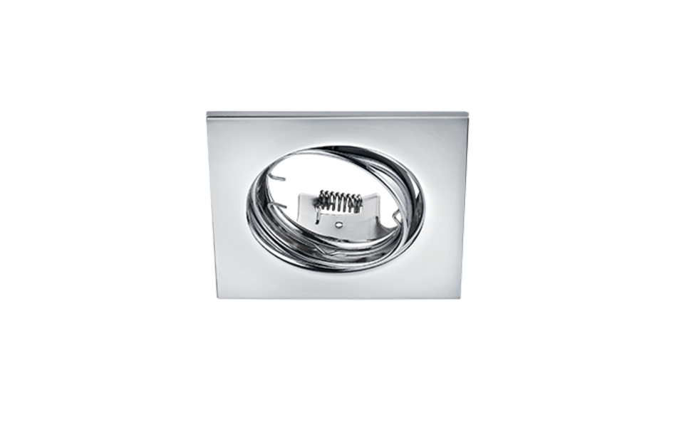 Trio Lighting Trio JURA inbouwspot | GU10 Fitting | chroom | 8 x 8 cm | IP20 | excl. 1x GU10 | max. 15W Trio Lighting Trio JURA inbouwspot | GU10 Fitting | chroom | 8 x 8 cm | IP20 | excl. 1x GU10 | max. 15W