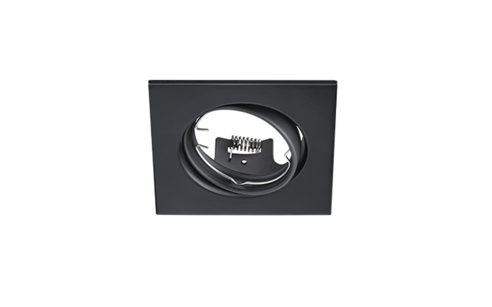 Trio Lighting Trio JURA inbouwspot | GU10 Fitting | mat zwart | 8 x 8 cm | IP20 | excl. 1x GU10 | max. 15W Trio Lighting Trio JURA inbouwspot | GU10 Fitting | mat zwart | 8 x 8 cm | IP20 | excl. 1x GU10 | max. 15W