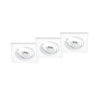 Trio JURA inbouwspot | GU10 Fitting | wit | 8x8 cm | uitv. 2