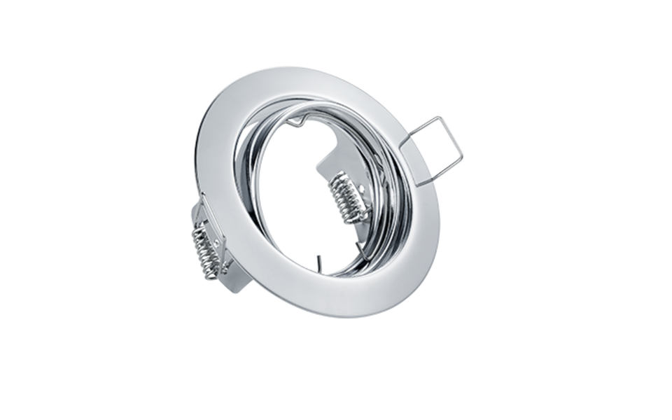 Trio Lighting Trio JURA inbouwspot | GU10 Fitting | chroom | Ø 8,3 cm | IP20 | excl. 1x GU10 | max. 15W
