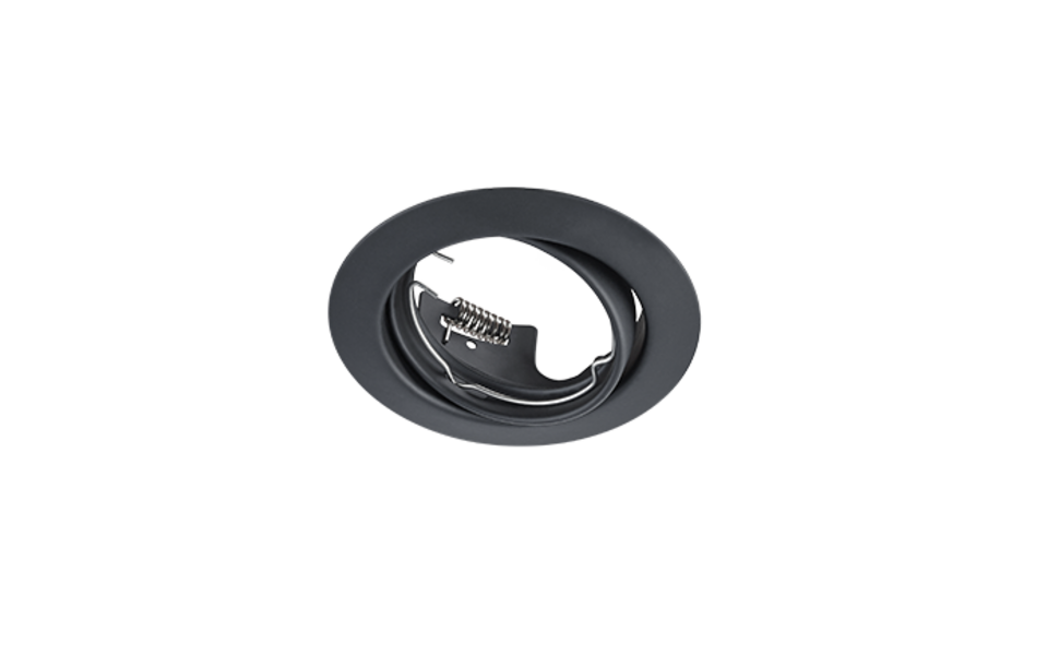 Trio Lighting Trio JURA recessed spotlight | 1x GU10 | black | Ø 8.3 cm | IP20 | 7 cm