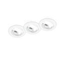 Trio Lighting Trio JURA recessed spotlight | 3x GU10 | chrome | Ø 8.3 cm | IP20 | 7 cm
