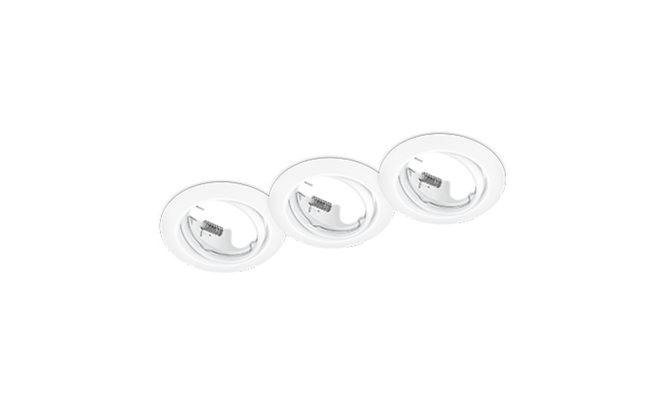 Trio Lighting Trio JURA recessed spotlight | 3x GU10 | chrome | Ø 8.3 cm | IP20 | 7 cm