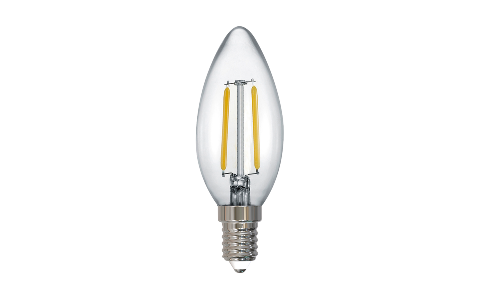 Trio Lighting Trio E14 FILAMENT LED lamp | E14 Fitting | transparant | Ø 3,5 cm | IP20 | 1x 2W | 250 lm | 2700K | dimbaar Trio Lighting Trio E14 FILAMENT LED lamp | E14 Fitting | transparant | Ø 3,5 cm | IP20 | 1x 2W | 250 lm | 2700K | dimbaar