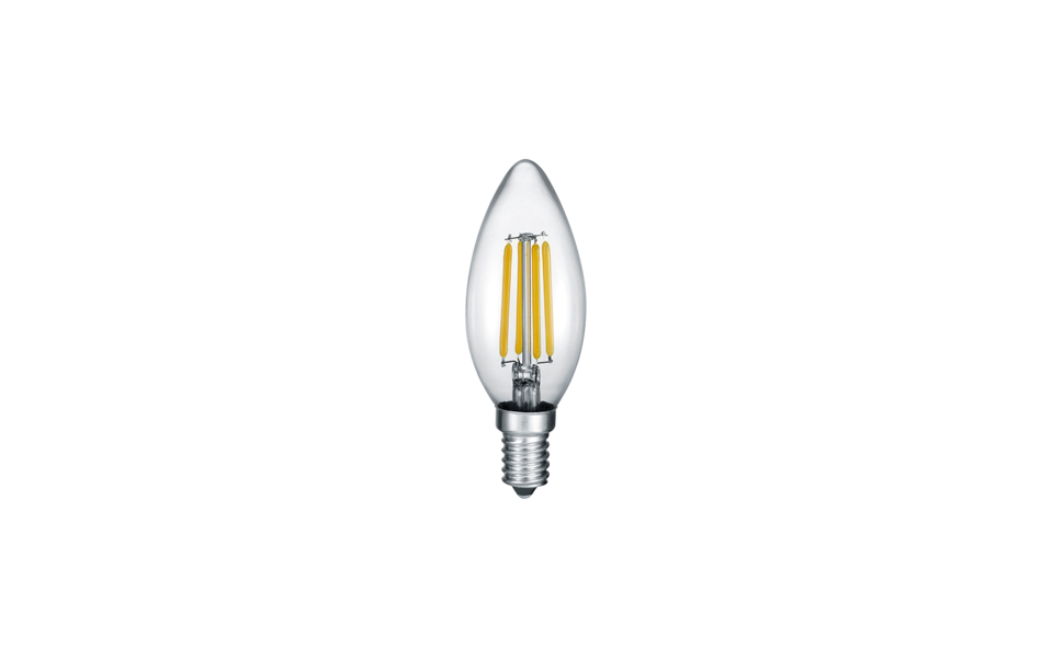 Trio Lighting Trio E14 FILAMENT LED lamp | E14 Fitting | transparant | Ø 3,5 cm | IP20 | 1x 4,5W | 470 lm | 2700K | dimbaar Trio Lighting Trio E14 FILAMENT LED lamp | E14 Fitting | transparant | Ø 3,5 cm | IP20 | 1x 4,5W | 470 lm | 2700K | dimbaar