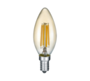 Trio Lighting Trio E14 FILAMENT LED lamp | E14 Fitting | bruin | Ø 3,5 cm | IP20 | 1x 4W | 400 lm | 2700K | dimbaar