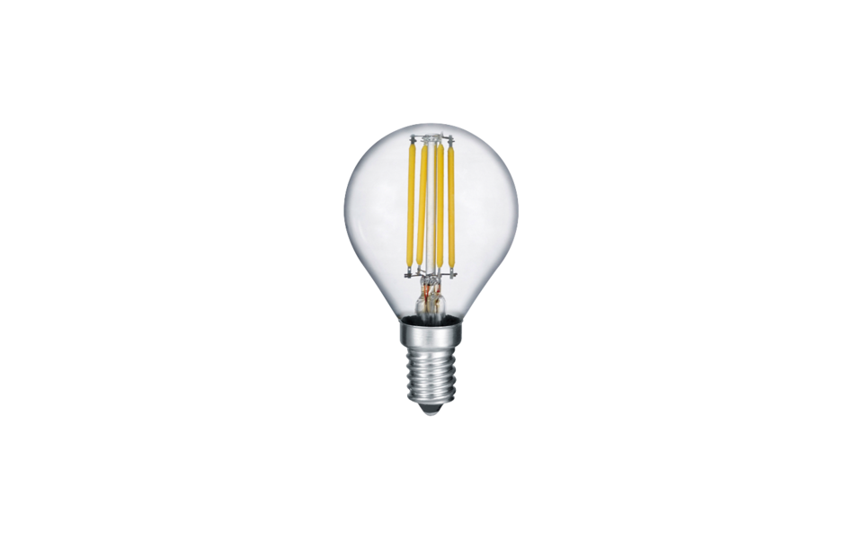 Trio Lighting Trio E14 FILAMENT LED lamp | E14 Fitting | transparant | Ø 4,5 cm | IP20 | 1x 2W | 250 lm | 2700K | niet dimbaar