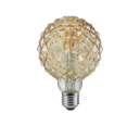 Trio Lighting Trio E27 FILAMENT LED lamp | E27 Fitting | amber | Ø 9,5 cm | IP20 | 1x 4W | 320 lm | 2700K | niet dimbaar