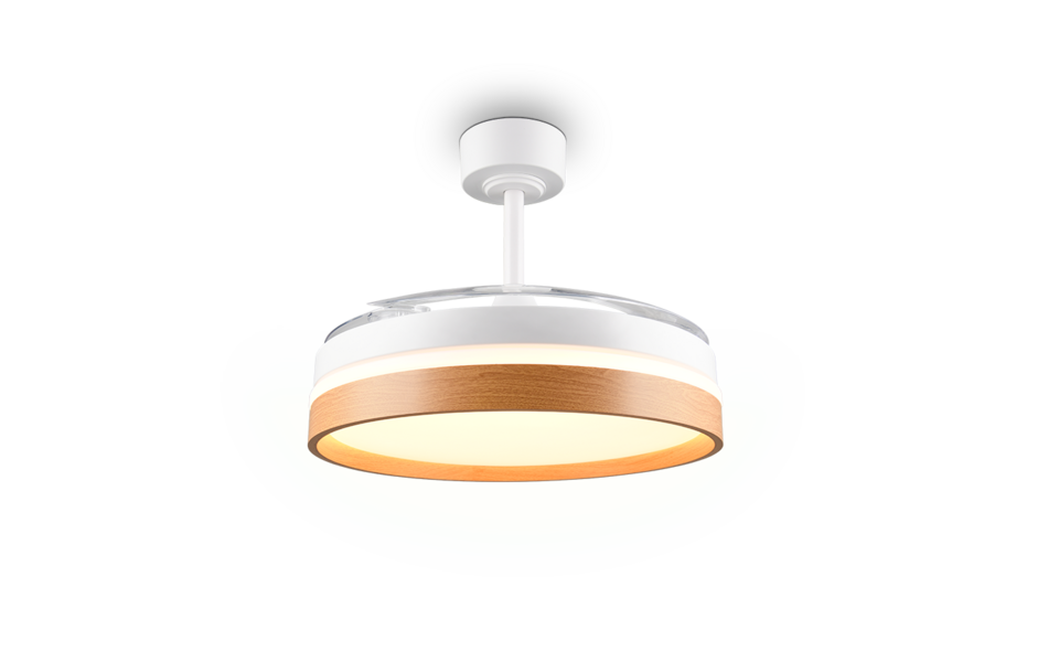 Trio Lighting Trio VOLDA VENTILATOR plafondlamp | LED | wit | Ø 106 cm | IP20 | 1x 30W | 3500 lm | 2700-6500K | dimbaar Trio Lighting Trio VOLDA VENTILATOR plafondlamp | LED | wit | Ø 106 cm | IP20 | 1x 30W | 3500 lm | 2700-6500K | dimbaar
