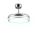 Trio Lighting Trio VOLDA VENTILATOR plafondlamp | LED | nikkel mat met wit | Ø 106 cm | IP20 | 1x 30W | 3500 lm | 2700-6500K | dimbaar