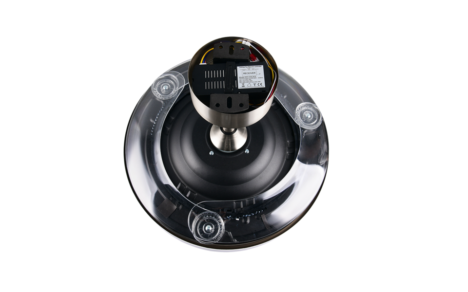 Trio Lighting Trio VOLDA VENTILATOR plafondlamp | LED | nikkel mat met wit | Ø 106 cm | IP20 | 1x 30W | 3500 lm | 2700-6500K | dimbaar