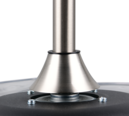 Trio Lighting Trio VOLDA VENTILATOR plafondlamp | LED | nikkel mat met wit | Ø 106 cm | IP20 | 1x 30W | 3500 lm | 2700-6500K | dimbaar