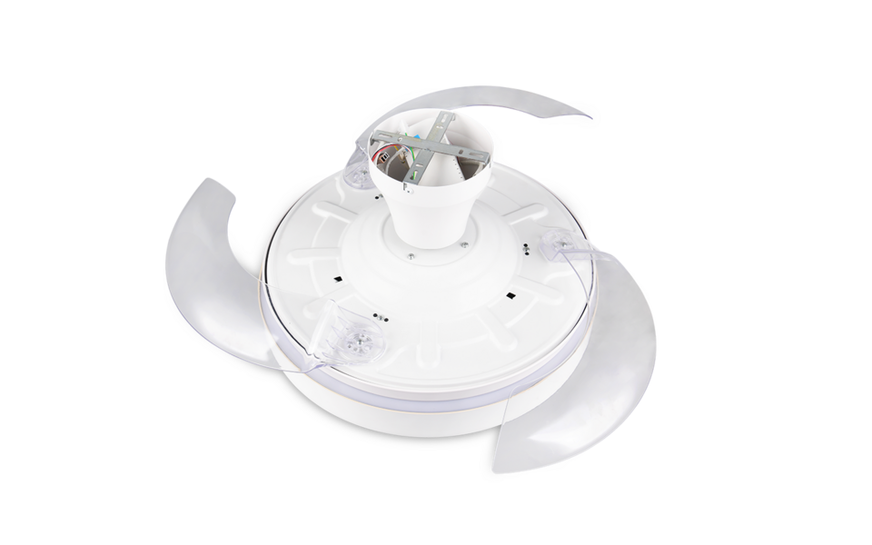 Trio Lighting Trio VANSBRO LED ceiling fan light | 1x 36W 3600 lm 2700-6500K | white | Ø 45 cm | IP20 | 26.5 cm Trio Lighting Trio VANSBRO LED ceiling fan light | 1x 36W 3600 lm 2700-6500K | white | Ø 45 cm | IP20 | 26.5 cm