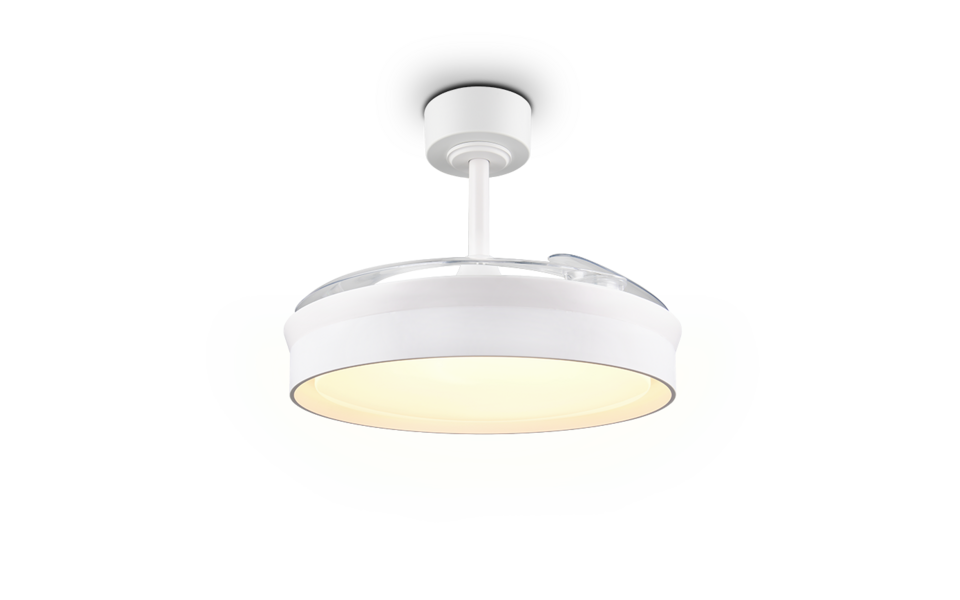 Trio Lighting Trio KERAVA LED ceiling fan light | 1x 33W 3570 lm 2700-6500K | white | Ø 50 cm | IP20 | 30.5 cm