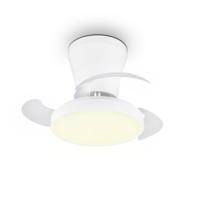 Trio MOSS LED ceiling fan light | white | Ø 22 cm | IP20