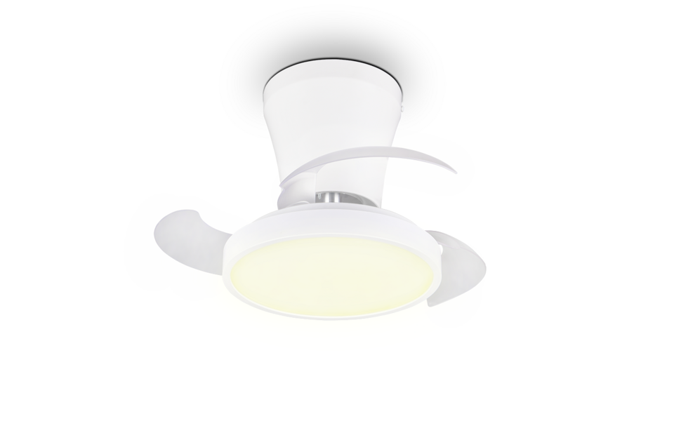 Trio Lighting Trio MOSS LED ceiling fan light | 1x 18W 2520 lm 2700-6500K | white | Ø 22 cm | IP20 | 18 cm Trio Lighting Trio MOSS LED ceiling fan light | 1x 18W 2520 lm 2700-6500K | white | Ø 22 cm | IP20 | 18 cm