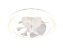 Trio Lighting Trio SKAULO LED ceiling fan light | 1x 40W 4600 lm 2700-6500K | chrome | Ø 50 cm | IP20 | 14 cm