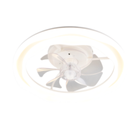 Trio SKAULO VENTILATOR plafondlamp | LED | wit mat met wit | IP20