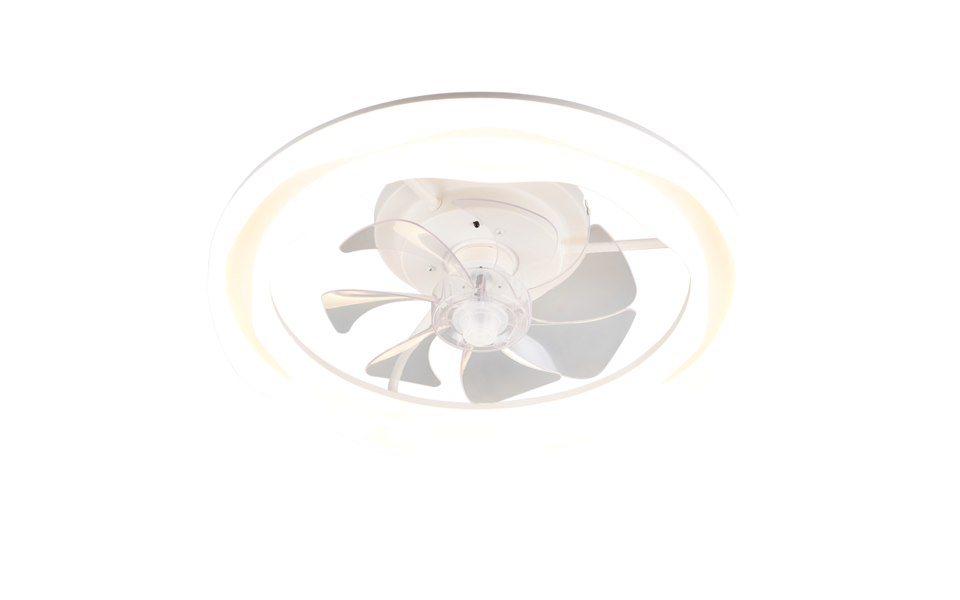 Trio Lighting Trio SKAULO LED ceiling fan light | 1x 40W 4600 lm 2700-6500K | chrome | Ø 50 cm | IP20 | 14 cm