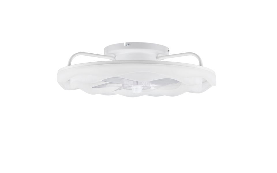 Trio Lighting Trio SKAULO VENTILATOR plafondlamp | LED | wit mat met wit | Ø 50 cm | IP20 | 1x 35W | 4200 lm | 2700-6500K | dimbaar