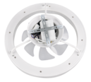 Trio Lighting Trio SKAULO VENTILATOR plafondlamp | LED | wit mat met wit | Ø 50 cm | IP20 | 1x 35W | 4200 lm | 2700-6500K | dimbaar