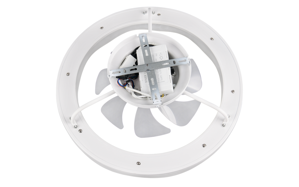 Trio Lighting Trio SKAULO VENTILATOR plafondlamp | LED | wit mat met wit | Ø 50 cm | IP20 | 1x 35W | 4200 lm | 2700-6500K | dimbaar