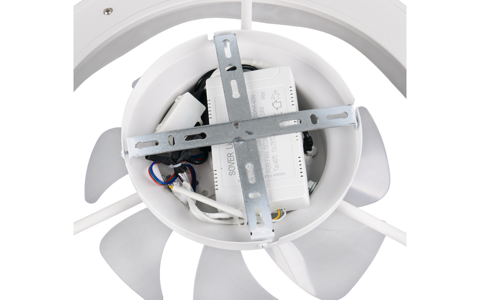 Trio Lighting Trio SKAULO LED ceiling fan light | 1x 40W 4600 lm 2700-6500K | chrome | Ø 50 cm | IP20 | 14 cm