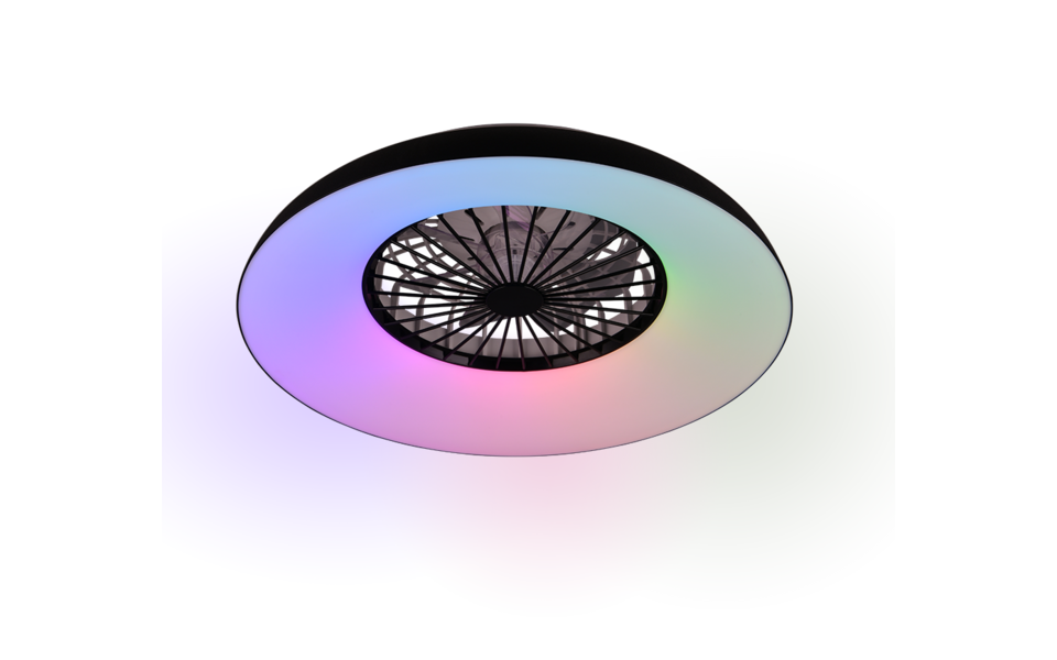 Trio Lighting Trio SVAERHOLT LED ceiling fan light | 1x 32W 3900 lm 2700-6500K | Ø 60 cm | IP20 | 19.5 cm