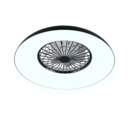 Trio Lighting Trio SVAERHOLT VENTILATOR plafondlamp | LED | SMD,LED Fitting | zwart | Ø 60 cm | IP20 | 34W,4W | 4500 lm, 1x lm | 2700-6500K | dimbaar