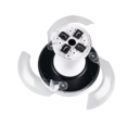 Trio Lighting Trio TAMPERE LED ceiling fan light | 1x 24W 2700 lm 2700-6500K | white | Ø 30 cm | IP20 | 22 cm