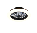 Trio Lighting Trio ROTSUND VENTILATOR plafondlamp | LED | mat zwart met wit | Ø 38 cm | IP20 | 1x 22W | 3000 lm | 2700-6500K | dimbaar