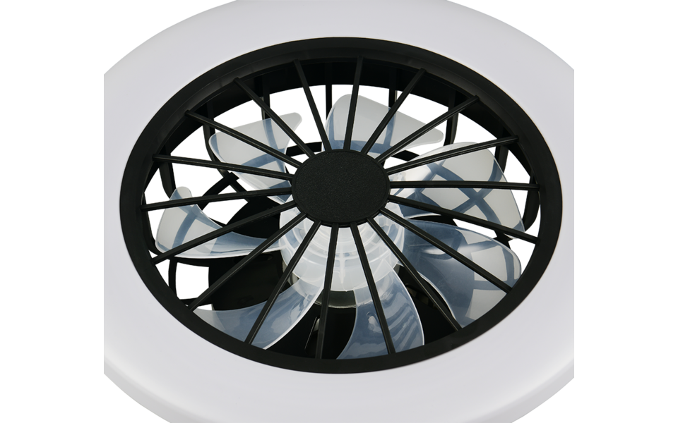 Trio Lighting Trio ROTSUND LED ceiling fan light | 1x 21W 2600 lm 2700-6500K | black | Ø 38.5 cm | IP20 | 14 cm Trio Lighting Trio ROTSUND LED ceiling fan light | 1x 21W 2600 lm 2700-6500K | black | Ø 38.5 cm | IP20 | 14 cm