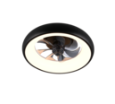 Trio Lighting Trio MUONIO LED ceiling fan light | 1x 25W 2700 lm 2700-6500K | black | Ø 40 cm | IP20 | 13 cm