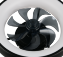 Trio Lighting Trio MUONIO LED ceiling fan light | 1x 25W 2700 lm 2700-6500K | black | Ø 40 cm | IP20 | 13 cm