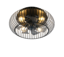 Trio Lighting Trio JOHANNA ceiling fan light | 3x E27 max 40W | black | Ø 60 cm | IP20 | 19 cm