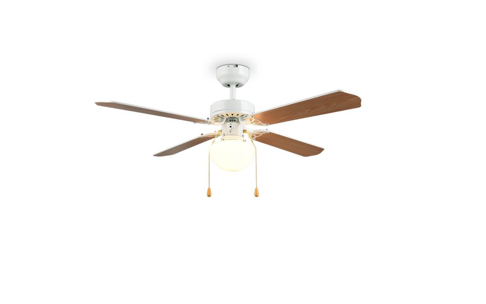 Trio Lighting Trio HAMMERFEST VENTILATOR plafondlamp | E27 Fitting | wit mat | Ø 106,5 cm | IP20 | excl. 1x E27 | max. 60W