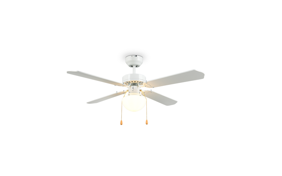 Trio Lighting Trio HAMMERFEST ceiling fan light | 1x E27 max 40W | chrome | Ø 106 cm | IP20 | 43.5 cm