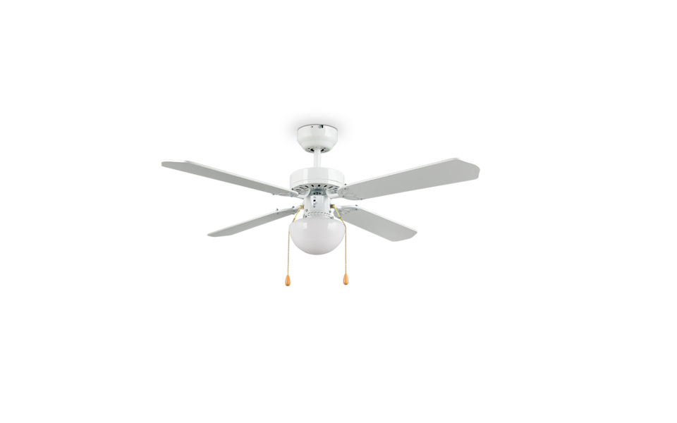 Trio Lighting Trio HAMMERFEST VENTILATOR plafondlamp | E27 Fitting | wit mat | Ø 106,5 cm | IP20 | excl. 1x E27 | max. 60W