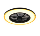 Trio Lighting Trio VARPULA VENTILATOR plafondlamp | LED | zwart met goud | Ø 55 cm | IP20 | 1x 28W | 3200 lm | 2700-6500K | dimbaar