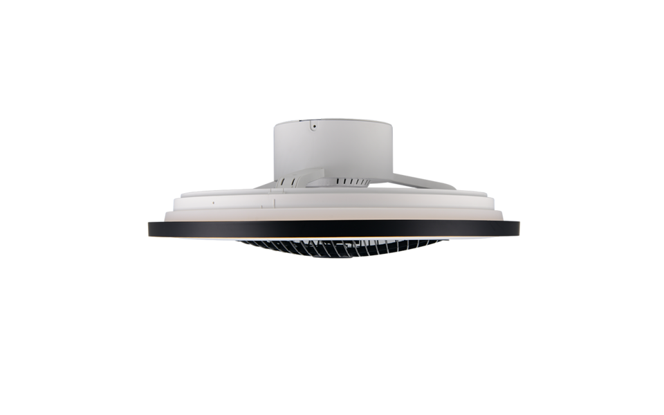 Trio Lighting Trio VARPULA LED ceiling fan light | 1x 30W 3100 lm 2700-6500K | black with gold | Ø 55 cm | IP20 | 20 cm
